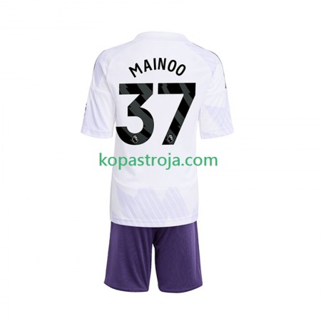 Billiga Fotbollströjor Manchester United Kobbie Mainoo 37 Barn Borta tröja 2025/26 Kortärmad